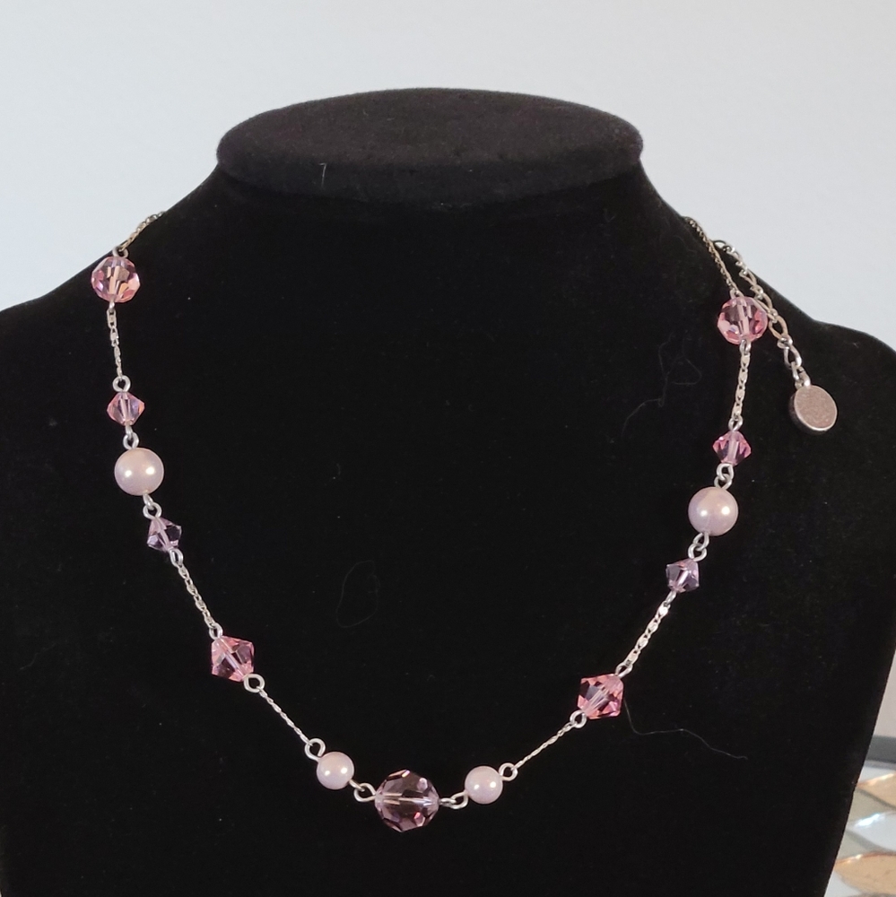 Vintage Givenchy Pearl and Crystal Choker/Necklace.